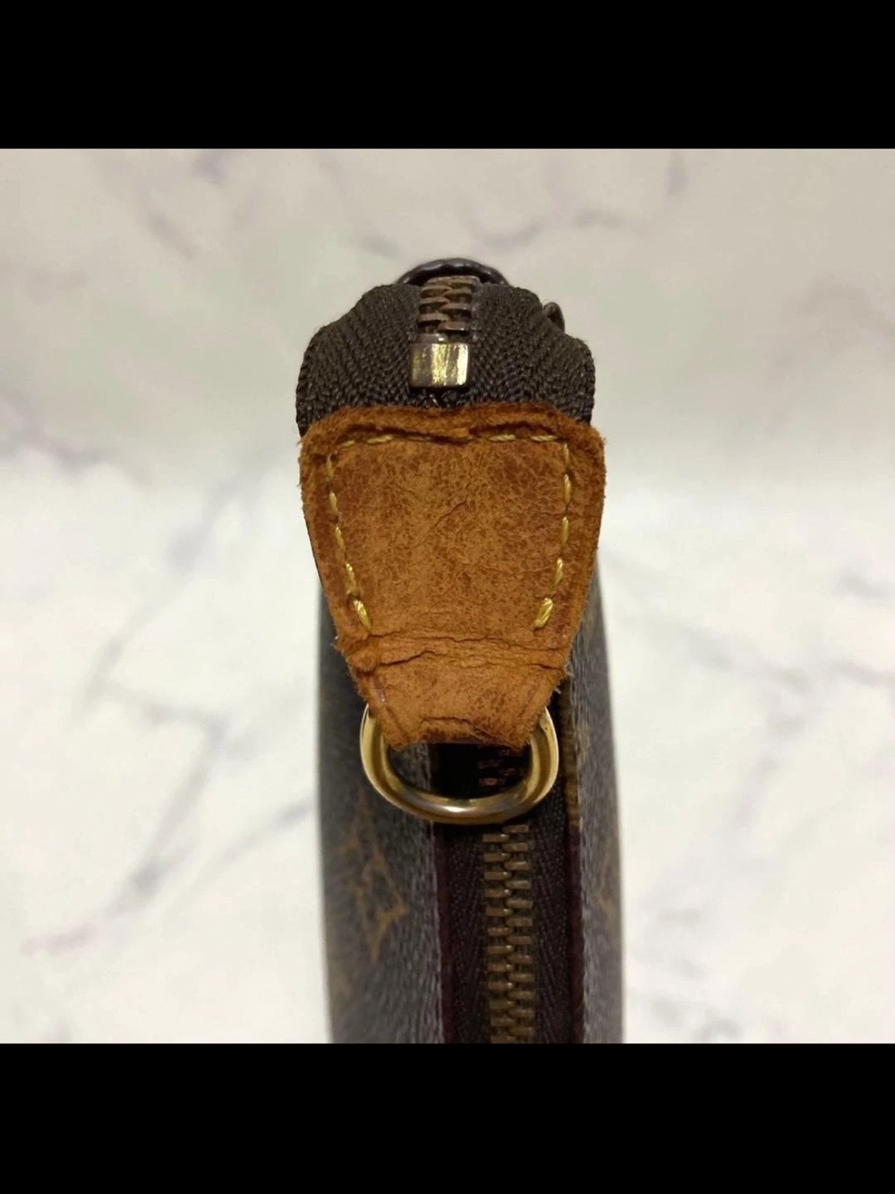 Louis Vuitton Monogram Canvas Crossbody with Red-Trim Strap - Picture 11 of 16